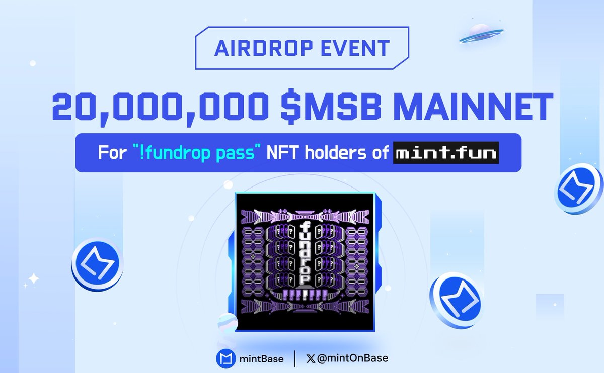 GACryptoO's tweet photo. ✨ #Base hype is real. Going to cover the @mintOnBase Project which is in the building phase.
#mintOnBase Upcoming NFT Marketplace #Airdrop on #BuildOnBase
🏁20,000,000 $MSB Token #Airdrop is Confirmed 🪂
🧵1/5 ♥️Like & Retweet🔁LFG🚀 https://t.co/1Bp9fhpTVa