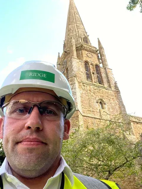 We are providing Health and Safety services for St Mary's Church, Bloxham. The church has the tallest spire in Oxfordshire. Recently, our Health and Safety team including Simon White attended site to review the CDM compliance of @SavvyOxford, the Principal Contractor.