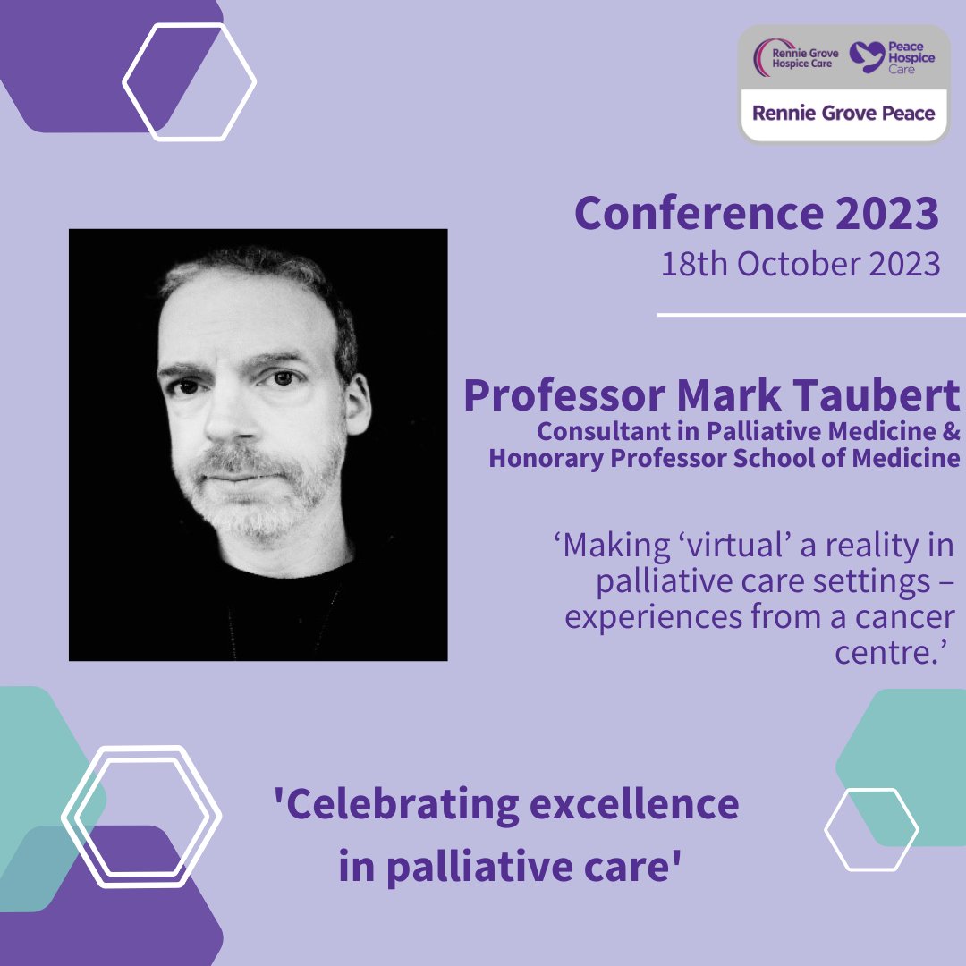Delighted to announce <a href="/ProfMarkTaubert/">Prof. Mark Taubert</a>, palliative medicine hospital consultant and clinical director at Velindre University NHS Trust, as one of our expert speakers at our October conference! Find out more about the conference and book tickets: renniegrovepeace.org/for-healthcare… #RGPconf
