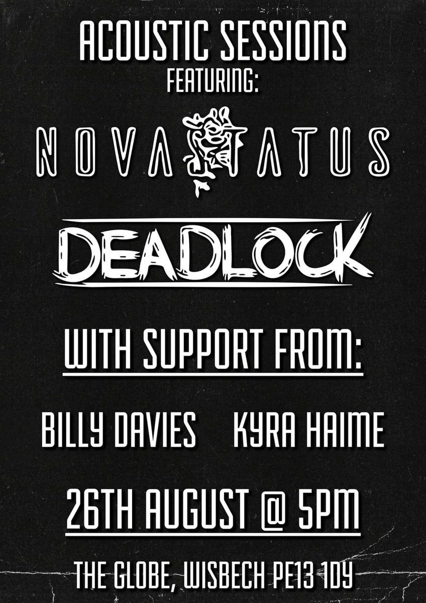 UPDATE RE: GLOBE FEST

Unfortunately, some bands are no longer able to play this one. However the event will still go ahead w/a full acoustic lineup - 5pm.

Stoked on seeing our friends in <a href="/novastatusband/">novastatus</a> again

#poppunk #ukpoppunk #emo #alternative #livemusic #newmusic