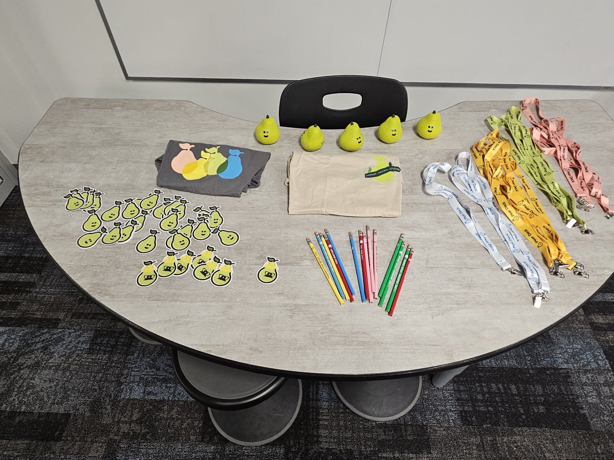Skral421's tweet photo. Excited to #sharethepear with Ocean View SD #teachers because we are #BetterTogether. Thank you, @PearDeck, for the support. We are fired up for the new school year! #teachers teaching teachers! ♥️ https://t.co/tdB1fD0ZTj