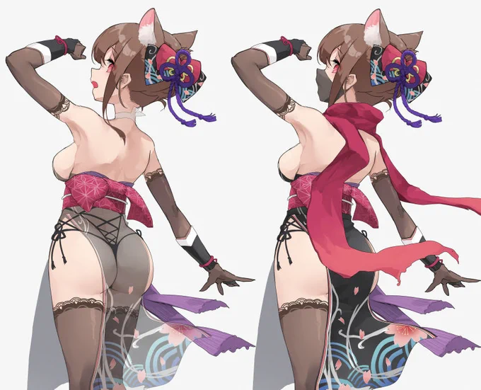 くノ一ちゃんのデザインこうなりました
