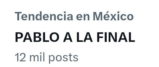 lozada_fabi's tweet photo. Ahora sí ya entramos y ya con 12k waoo impresionante,ayer no lo veían porque era la frase larga pero ahorita si estamos con todo

PABLO A LA FINAL 
#SemanaFinalSurvivor https://t.co/QDMIeUS0cr