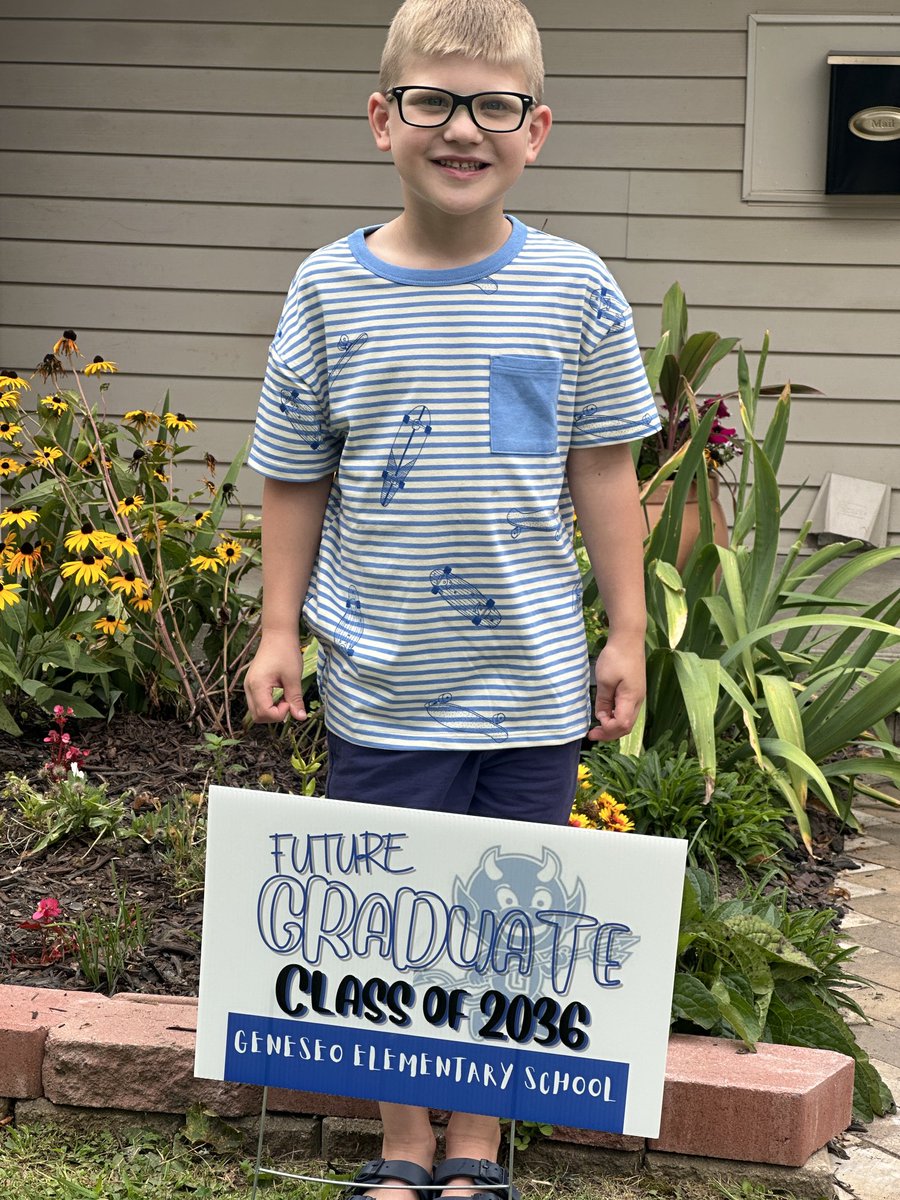 Watch out world. We have some brave kids ready for kinder ⁦<a href="/GeneseoCSD/">Geneseo CSD</a>⁩ #goblue