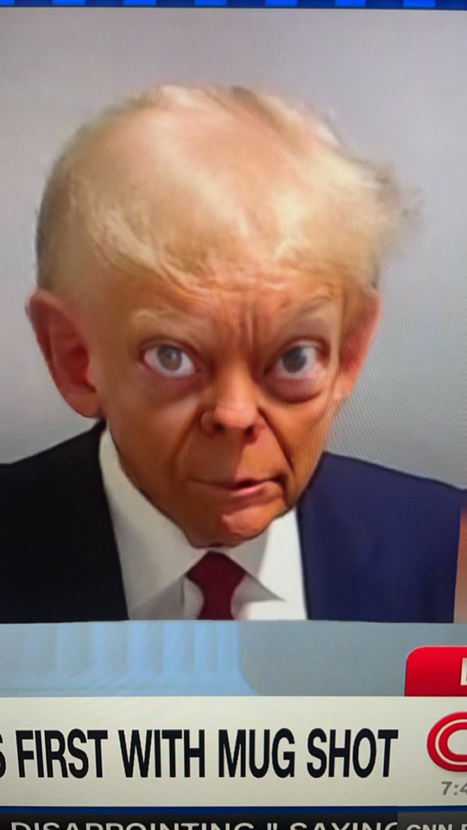 mcgrawkyle's tweet image. #snapchatfun #trump #turdburgler #mugshot