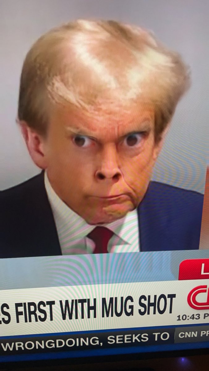 mcgrawkyle's tweet image. #snapchatfun #trump #turdburgler #mugshot