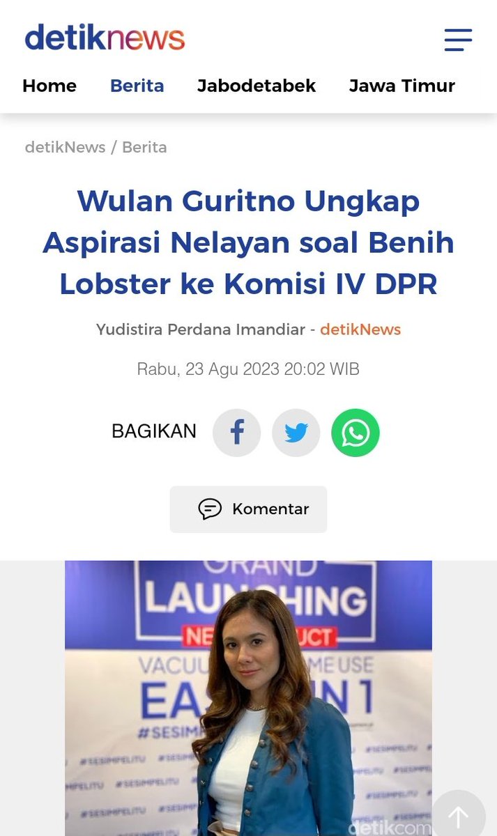 PartaiSocmed's tweet photo. Siapa Wulan Guritno yg menyerang @susipudjiastuti dgn mengatasnamakan nasib nelayan tp ada agenda mafia yg dirugikan oleh larangan ekspor benih lobster itu? Dia promotor judi online yg menciptakan kemiskinan &amp; kriminalitas di kalangan rakyat miskin!

Menyapa kawan2 dunia maya.. https://t.co/HokLGN66An