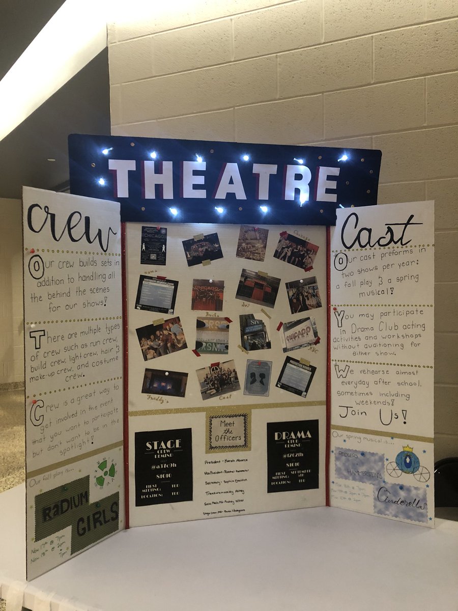 Our table at the NAHS Open House!! So glad to begin the new year with members new and old, two amazing shows for the year waiting to be preformed, and lots of memories to make!! See you in the new year🎭