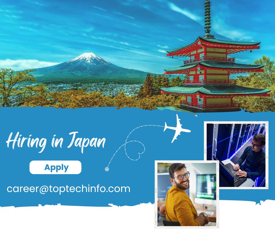 toptechjapan's tweet photo. TopTech is hiring developers and engineers.

Send us your resume.

career@toptechinfo.com

#hiring #development #team https://t.co/Eva8n4Gsys