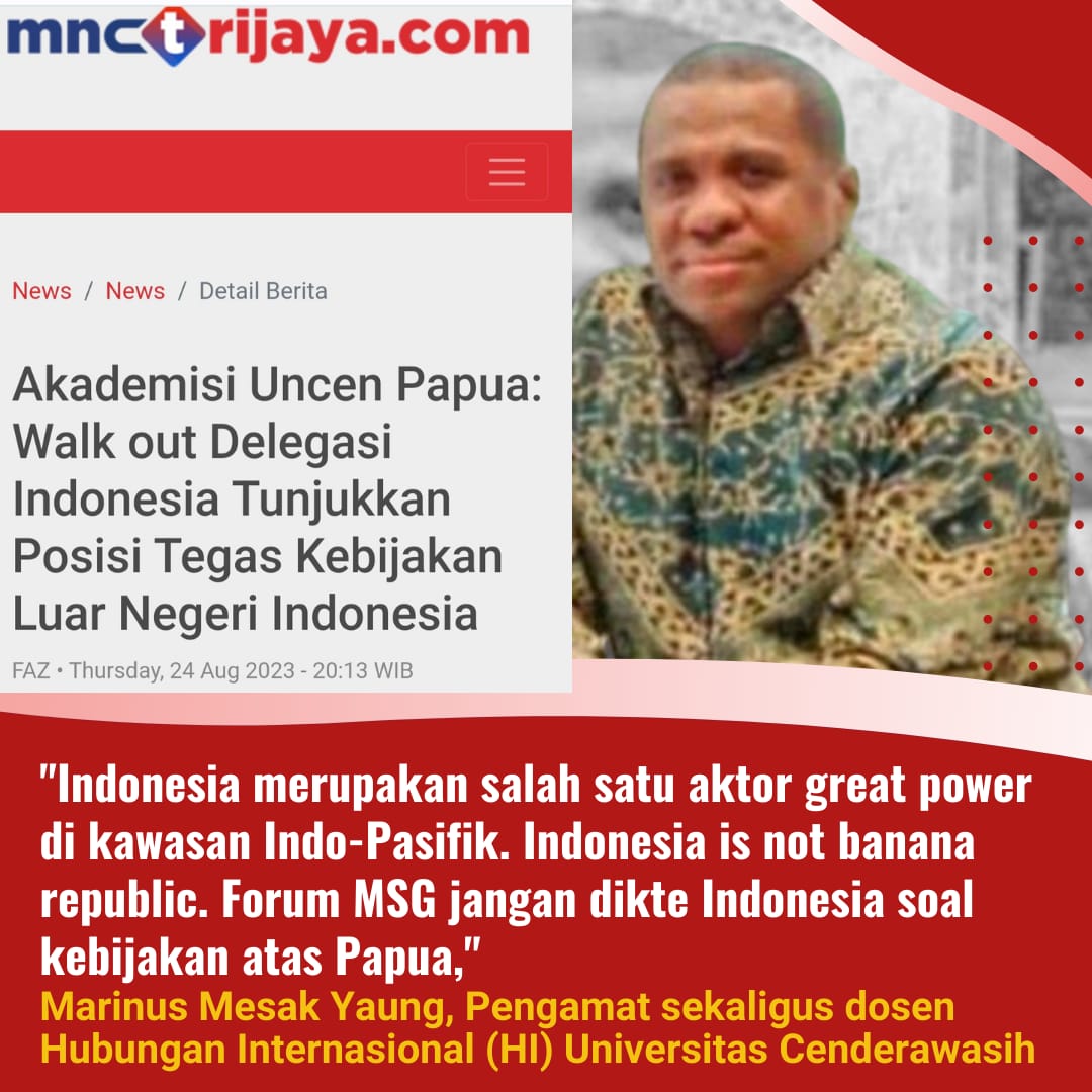 nunutNgiyub's tweet image. Walk Out Delegasi RI di KTT Melanesian Bukti Ketegasan Indonesia Soal Kedaulatan

#PapuaIndonesia