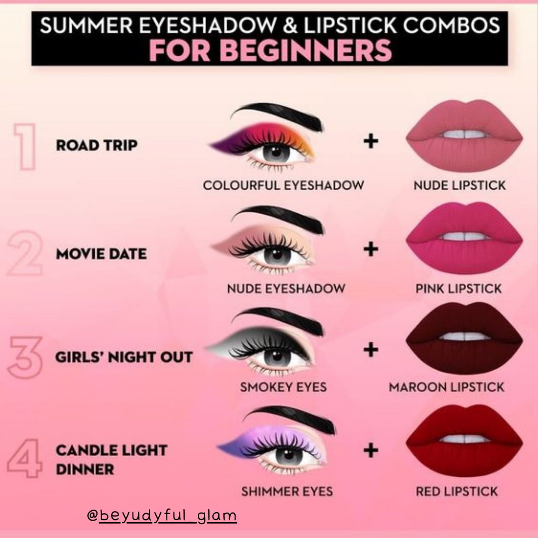 BeYudyFulGlam's tweet photo. Summer Eye Shadow And Lipstick Combos For Beginners

#summermakeup #eyeshadow #lipstick #makeupcombos #beginnermakeup #makeuptips #beautytips #makeupinspiration #beauty  #newjerseymakeupartist #njmakeup #njmakeupartist #newjerseymakeupartist https://t.co/mcLvQplzC8