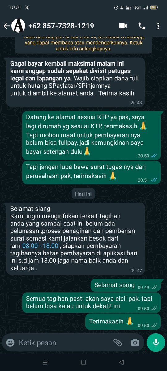 beautyzone__'s tweet photo. Dapet chat lagi dari dc shop33, sumpah ada yg pernah didatengin DC ga ya yg galbay spaylater sama spinjam, mau tanya2🥹 https://t.co/UxoUY5cD0q
