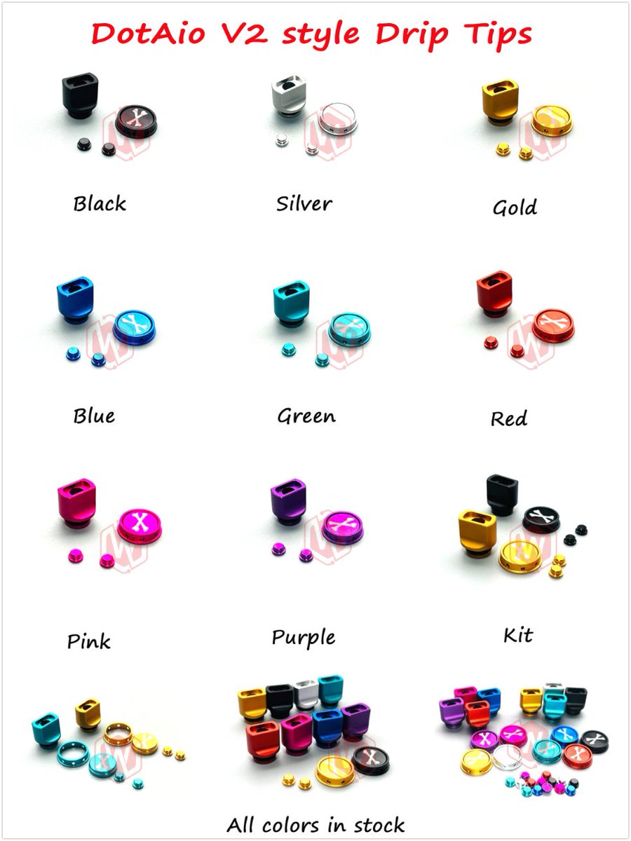 Wholesale DotAio v2 style drip tips kit @wejoyofficial * Free samples are ready; #dotaiov2 #dotmod #dotaiodriptips #dotaiov2driptips #petridriptips #wejoybbseries #wejoybbaccessories #billetboxdriptips #driptip510 #billetdriptips #oemdriptips #vapetips #wejoytech #freesamples