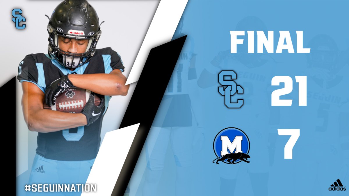 Seguin Cougar Football ๐๐พ (@seguincougarfb) on Twitter photo The Cougars start the season off with a bang! 1-0. Back to work tomorrow.
<a href="/coachjoegordon/">The Official Teammate of Today's Student Athlete</a> <a href="/blin_jr/">Billy Linson Jr</a> The Cougars start the season off with a bang! 1-0. Back to work tomorrow.
<a href="/coachjoegordon/">The Official Teammate of Today's Student Athlete</a> <a href="/blin_jr/">Billy Linson Jr</a>
