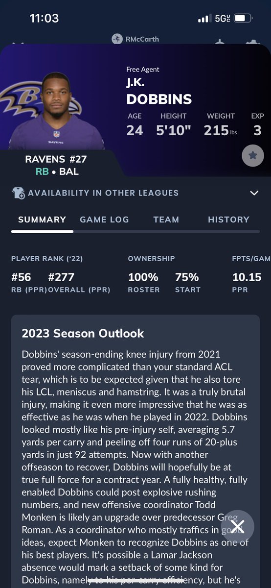 RHCTRaptors's tweet photo. With Pick 6.1 the Raptors Selected: JK Dobbins, RB of the Baltimore Ravens https://t.co/TTorgdpCoy