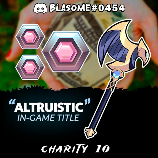 #005 Giveaway: Charity 10 Pack
Winners: 5

Conditions:  
-Follow, Like, Retweet 
-Visit brawlhallastore.com/products/chari… (take a small look at the products for real) (no need to comment a picture but be honest and visit it)

Giveaway ends 29/8