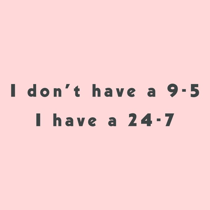 I don't have a 9-5, I have a 24-7 https://t.co/gsIKgaNt9V<a href="/tag/lifehacks"class="tags"><span>#lifehacks</span></a><a href="/tag/eternalmuse"class="tags"><span>#eternalmuse</span></a><a href="/tag/heatlesscurls"class="tags"><span>#heatlesscurls</span></a><a href="/tag/heatl"class="tags"><span>#heatl</span></a>