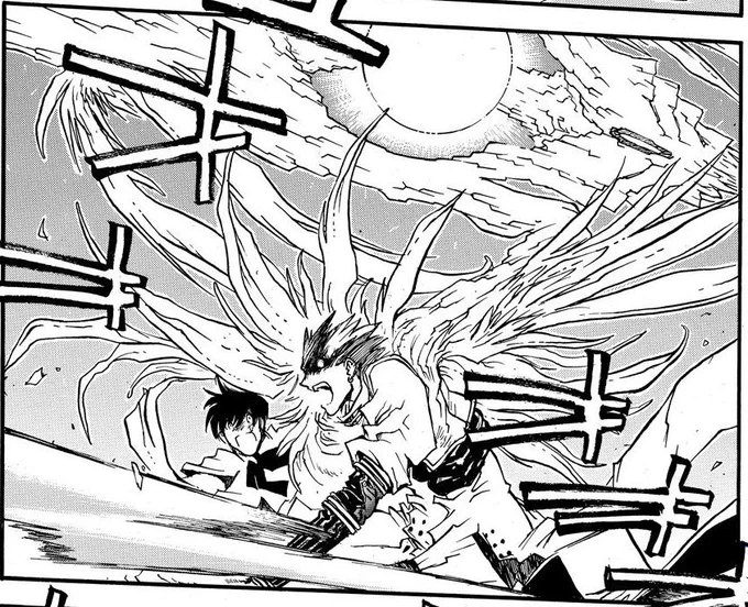 mini trigun/hollow knight headcanon that Vash makes noises like the Radiance while he's a glob of feathers, sounding eldritch in a way 