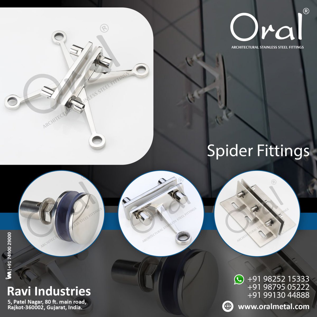 ibais_hardware's tweet photo. Ravi Industries - Rajkot
For enquiry via WhatsApp click:
https://t.co/Z4zTj27NMw
Mr. Kailash Brambholiya- +91 98252 15333
#spider #glassfitting #spiderfitting #glassaccessories #hardwarefitting #hardwaresolution
.
@IBAISMEDIA https://t.co/Z7MpW15O2b