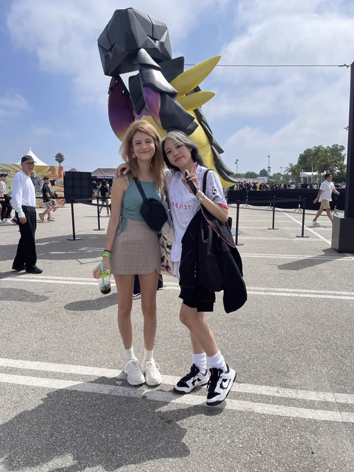 First day at fan fest #VALORANTChampions so much fun! I'm so tired. Thank you to everyone who came to the booth it was amazing I'm so overjoyed still Peep wingman carrying my last braincell 