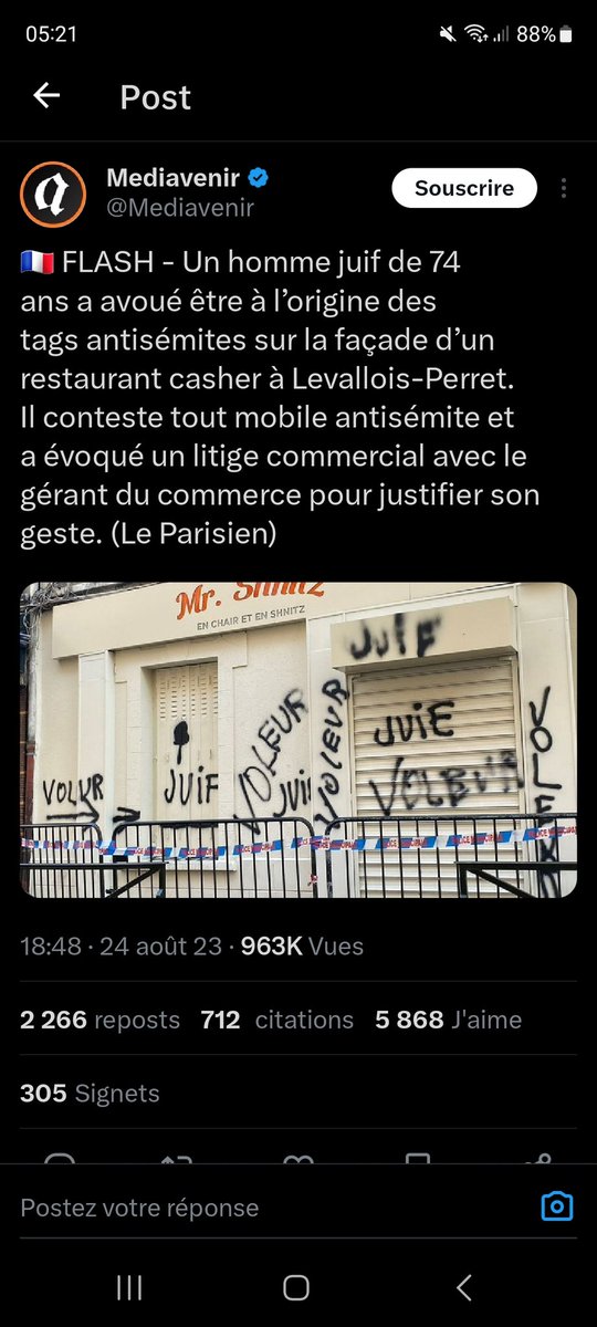 vanessakamel's tweet photo. @christine_kelly Vous disiez quoi a propos des tags antisémites ???
Non parce que vous nous parlez crédibilité d'infos d'idéologie toussa toussa
Soyez cohérente et parlez de tous ou taisez-vous en votre qualité de "Journaliste" #irone https://t.co/cOyXF1hqla