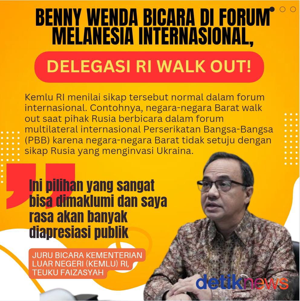 EndahYulie06's tweet image. Pengamat sekaligus dosen Hubungan Internasional (HI) Universitas Cenderawasih, Marinus Mesak Yaung ikut bersuara perihal sikap walk out tersebut.

Marinus menyatakan sikap walk out itu adalah bentuk protes.

#PapuaIndonesia

m.tribunnews.com/nasional/2023/…