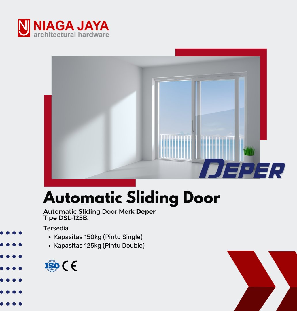 NiagaJayaBali's tweet photo. Special Promo !!!
Automatic sliding door merk Deper tipe DSL-125B✨
Hanya di Toko Niaga Jaya
Untuk pemesanan hubungi kami di (WA) : 0859-3708-9902 atau 0859-6437-4193
Atau Kunjungi Toko kami di Jl. Teuku Umar Barat No. 168 B Denpasar - Bali.
#deper
#automatic #sliding #Door https://t.co/CMDSwbDpQ9