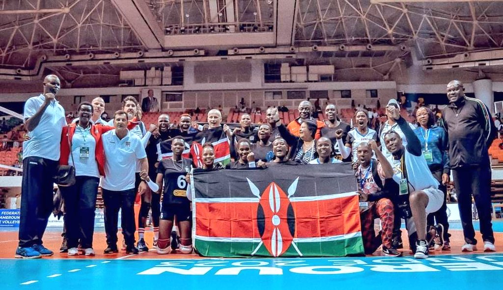 Nakhumicha_S's tweet photo. 10 times African Nations Champions. 🏆 
Queens of African Volleyball. 👑 
Olympic 2024 qualifiers. 

The Malkia Strikers! 🏐 

Kenya 🇰🇪 celebrates you.

Your triumph reminds me of my high school volleyball days, where I played as a booster. Your success will inspire many young girls to work hard and follow in your footsteps.

I am inspired and in awe.

Keep it up, Malkia Strikers.
Congratulations 👏🏿 👏🏿