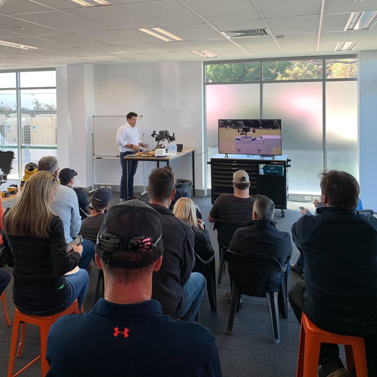 spheredrones's tweet photo. A few shots from our @YellowScan Demo Day in Perth yesterday. Our team showed off YellowScan's #LiDAR scanners in Centenary Park, then went back to our office to present what YellowScan workflows and data could look like.

Register for your local demo day: https://t.co/zj7OxqixyB https://t.co/1wbvKlvQ2y