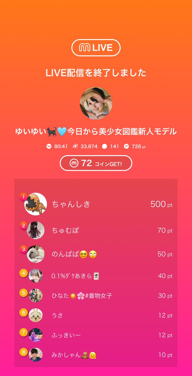 お昼の配信も楽しかったー！
来てくれてありがとう！！

夕方16:30~21:00までまた配信するよ！ぜひ来てね〜😊👋