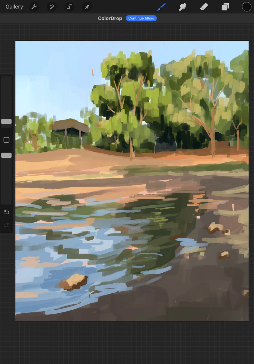 WIP coz I have nothing new to post 😆 First stage of my drawing process where everything is very loose. No judgment and less constraints~ 🌱 #wipart