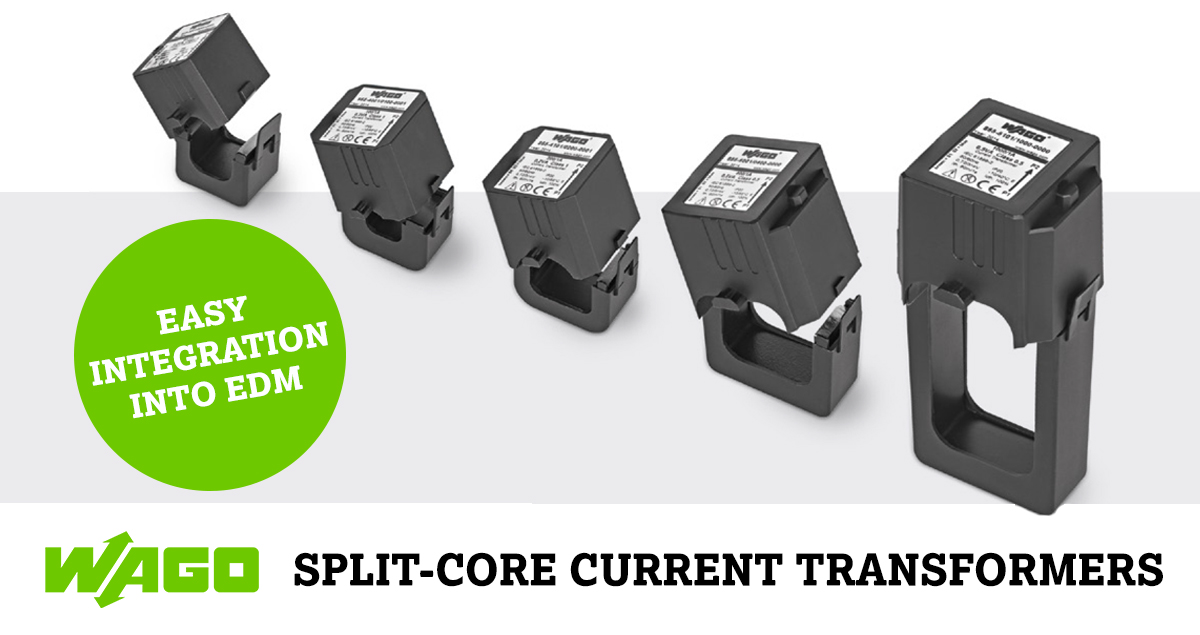 #WAGO's split-core #CurrentTransformers are ideal for retrofitting existing systems & working without interrupting the measuring line. They measure primary currents of 60A to 1000A, & secondary currents of 1A or 5A. ow.ly/q7Rn50PEaZB
#EnergyMeasurement #EnergyDataManagement