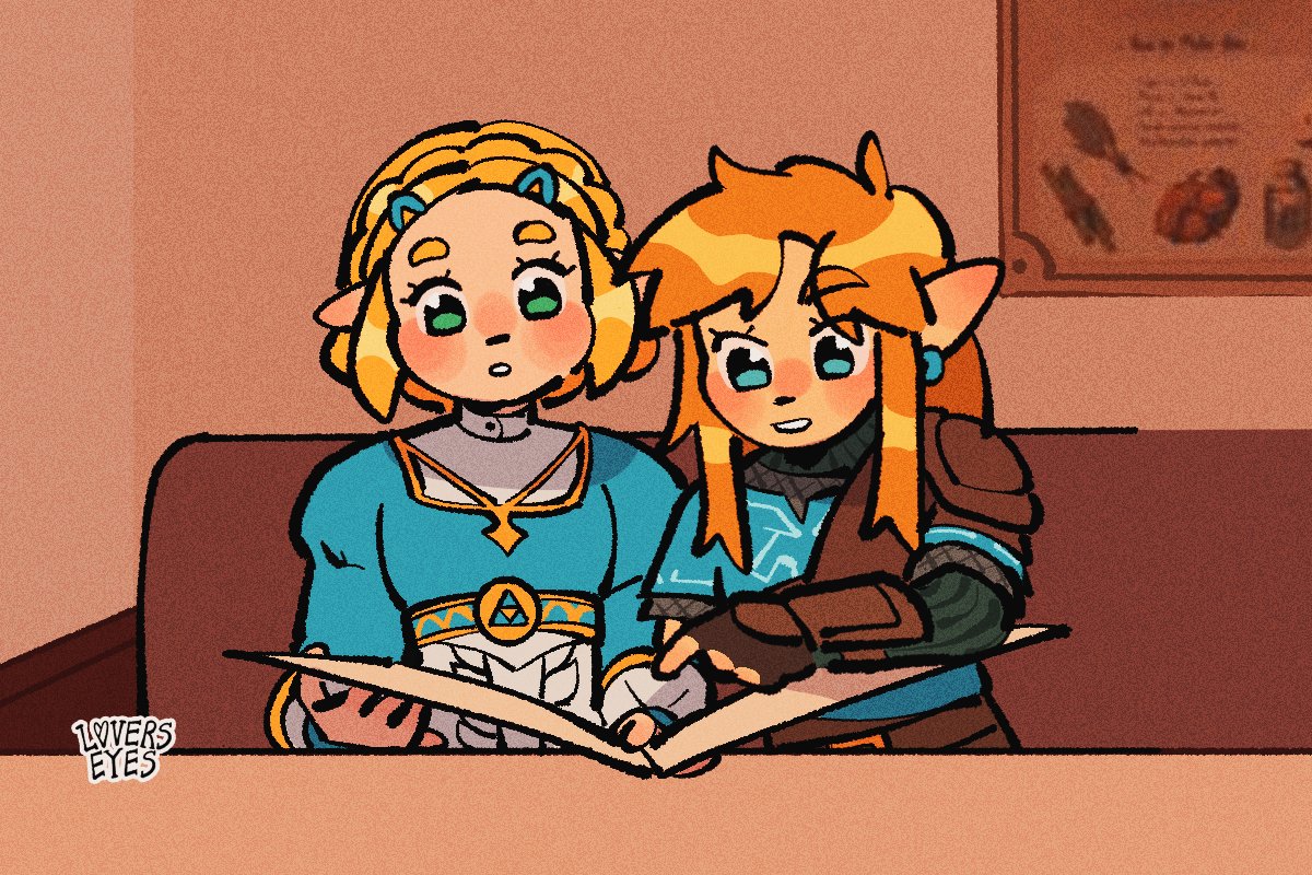 リンク(ゼルダの伝説) ,ゼルダ姫 「after a day of work #TearsoftheKingdom #」|Krizzia ⭐️のイラスト