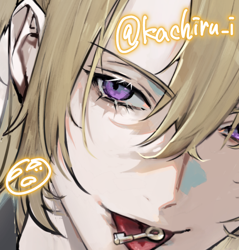 1boy male focus solo purple eyes blonde hair tongue tongue out  illustration images