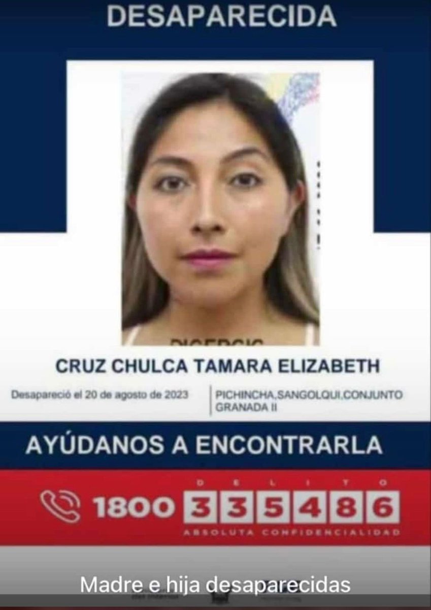 EmergenciasEc's tweet photo. #DesaparecidosEcuador
Madre e hijas desaparecidas.
Ayuden a compartir por favor, gracias https://t.co/nVlJ10bbzQ
