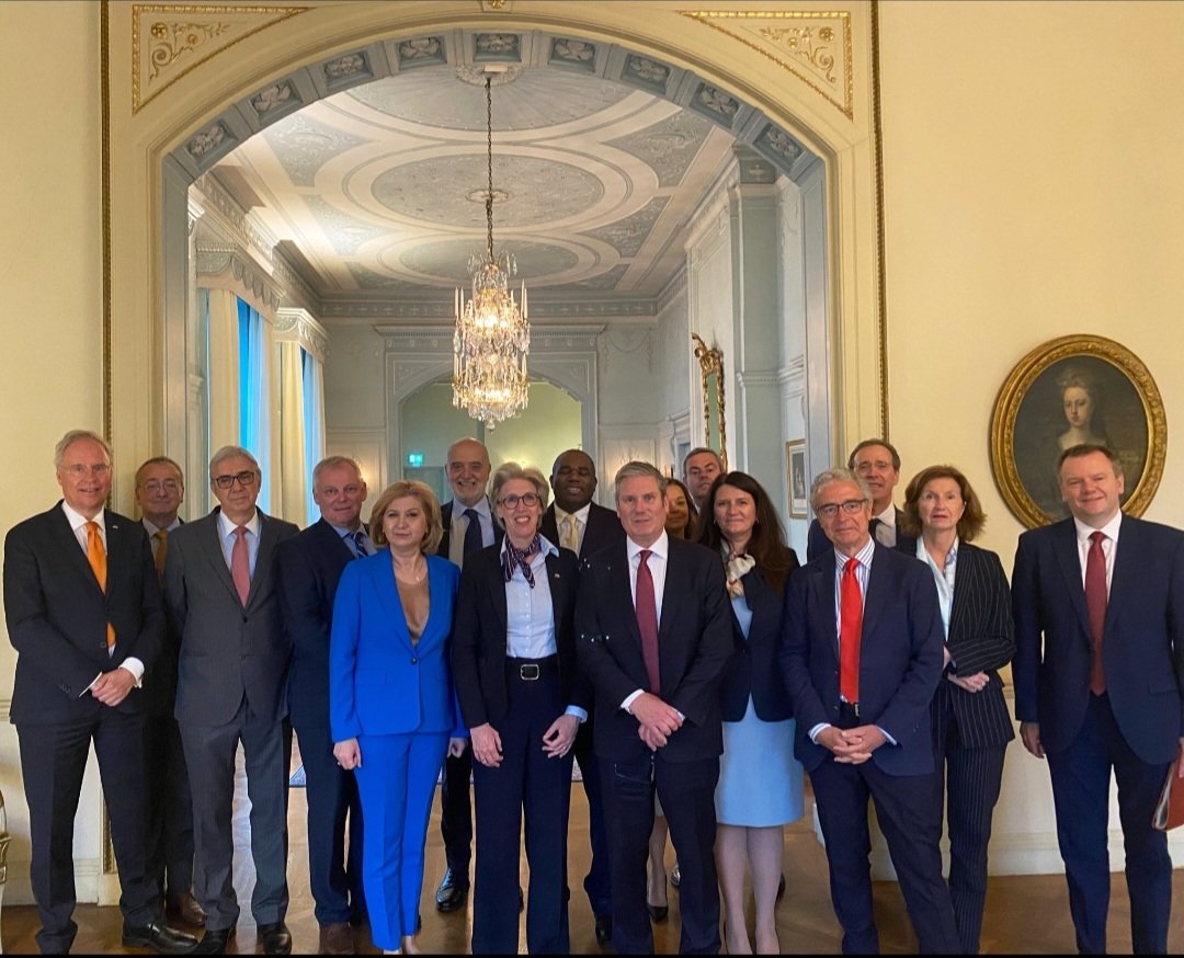 xwingclass's tweet photo. @GeorgeWParker Starmer and Lammy talking trade with all EU ambassadors couple of weeks ago. EU presuming labour wins and only party talking to them https://t.co/kOl1BoAj4p