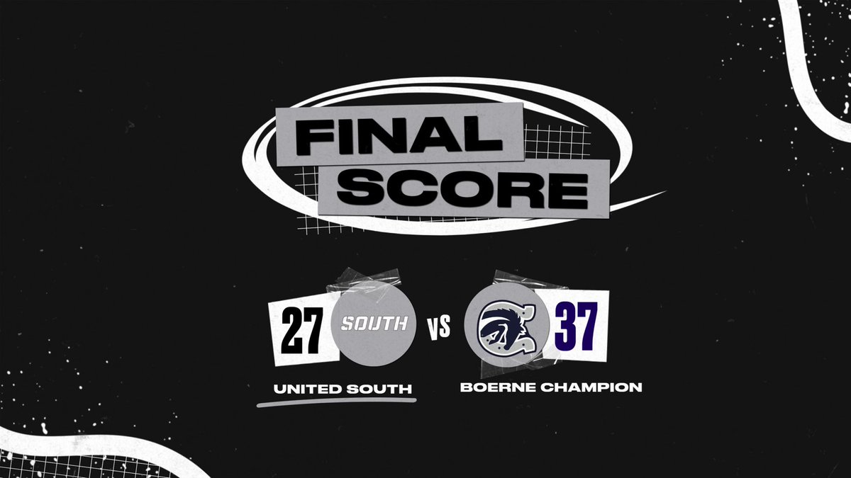 Score update from Tonight’s game! Great hard fought game from both teams! Safe travels to Boerne Champion and all their fans on the road back home⚡️