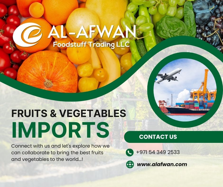 AlAfwanUAE's tweet photo. Al-Afwan Foodstuff Trading LLC is the leading #importer #exporter #trader #distributor in UAE dedicated to enriching lives through the #import and #export of farm fresh  #vegetables, #fruits and #agriculturalproducts. https://t.co/LygbgNwnST