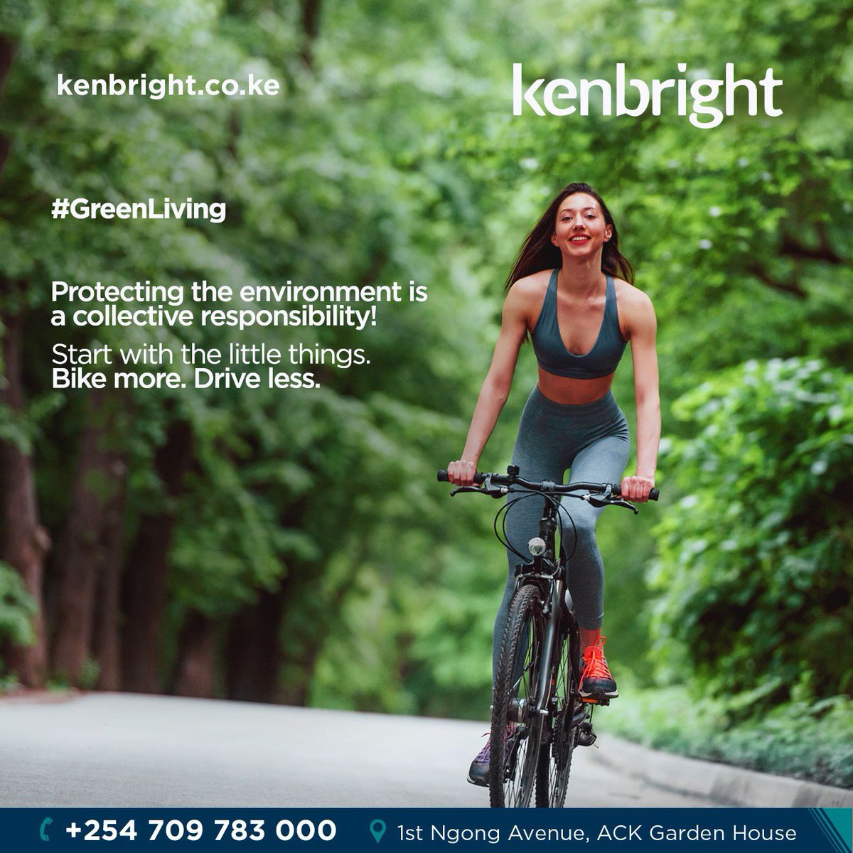 #GreenLiving
 Now more than ever, we must all take action to protect our environment.

Drive less, bike your way to your destination & more.

#Kenbright #Protecttheearth #protecttheenvironment #FridayFeeling