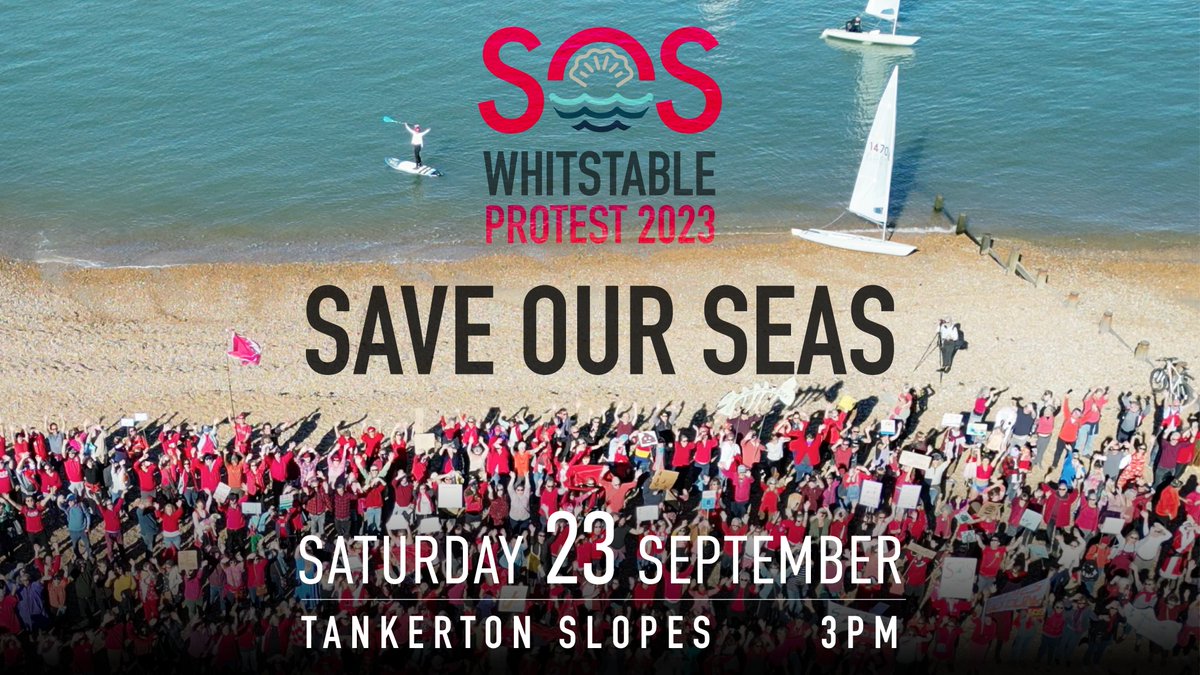 🪧 It's time to protest... again! 🪧 Join us in Whitstable on Saturday 23rd September for our biggest anti-sewage pollution protest yet 😎 Full details, including our incredible guestlist, can be found below ⤵️ soswhitstable.com/protest23