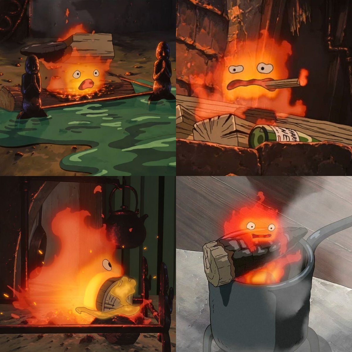 Calcifer’s such a mood 😭