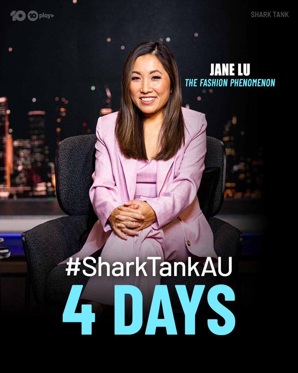 Channel10AU's tweet photo. The Sharks will be circling in 4 days! 🦈🤑
#SharkTankAU Starts 7.30 Tuesday on 10 and 10 Play.
#SharkTank #PitchPlease #DavieFogarty #JaneLu #SabriSuby #DrCatrionaWallace #RobertHerjavec #LocationLocationLocation #HouseHunting #Property #House #Realtors #MitchandMark https://t.co/LVugF9VT6r