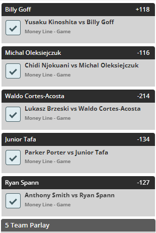 MMA_RAX's tweet image. #UFCSingapore 5 Options for 5-Leg Parlays!

+49½u at #UFC292!
+273u since #UFCJacksonville in JUNE!
+292u since #UFCCharlotte in MAY!

FOLLOW @MMA_RAX FOR ALWAYS #FREEPICKS!

4-Leg Base:
— Michal Oleksiejczuk ML
— Waldo Cortes-Acosta ML
— Junior Tafa ML
— Ryan Spann ML

ADD 1:
—