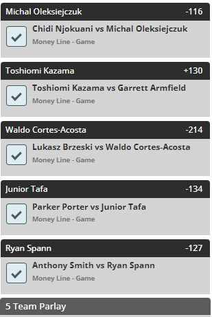 MMA_RAX's tweet image. #UFCSingapore 5 Options for 5-Leg Parlays!

+49½u at #UFC292!
+273u since #UFCJacksonville in JUNE!
+292u since #UFCCharlotte in MAY!

FOLLOW @MMA_RAX FOR ALWAYS #FREEPICKS!

4-Leg Base:
— Michal Oleksiejczuk ML
— Waldo Cortes-Acosta ML
— Junior Tafa ML
— Ryan Spann ML

ADD 1:
—