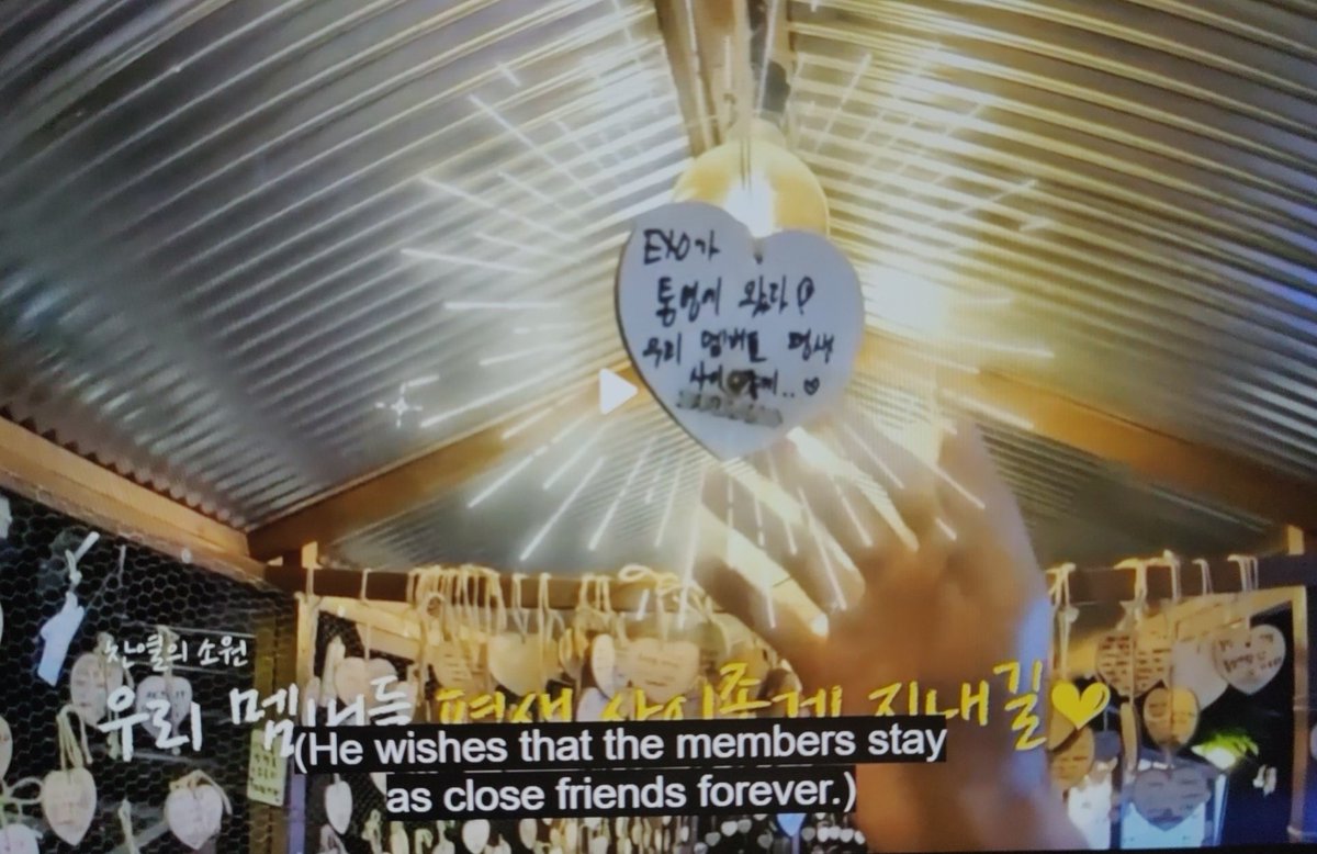 exoh_sarang's tweet photo. Chanyeol's wish! 😭❤️ he's such a softie 🥺 No one loves EXO more than EXO 🥺❤️ #EXOLadder4 https://t.co/Je1mEd0mEb