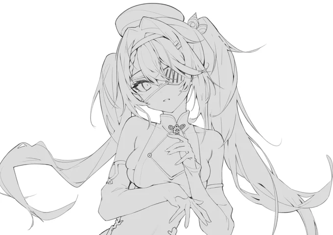 skebの絵なんだけど可愛くかけたので進捗あげちゃう 
