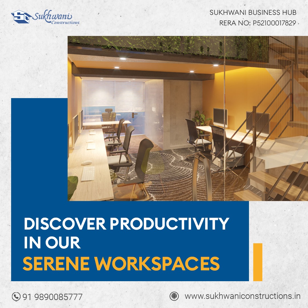 Sukhwani_india's tweet image. Unveil a new era of productivity at Sukhwani Business Hub 🏢Experience the perfect blend of tranquillity and innovation in our serene workspaces.
#WorkspaceHarmony #EfficiencyElevated #SereneProductivity #BusinessBliss #WorkplaceInspiration #InnovateAndThrive #TranquilWorkspaces
