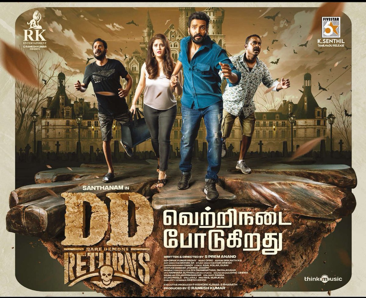 santaonlinefans's tweet photo. #DDReturns enter into the 5th week 🔝🔥
Biggest blockbuster running successfully in cinema's 💥✨
@iamsanthanam
#DDReturnsBlockbuster
#Santhanam https://t.co/Qlh7H8nvYk