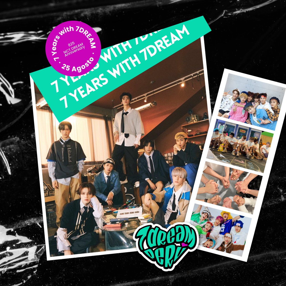 7DREAM_PE's tweet photo. ¡FELIZ 7MO ANIVERSARIO, #NCTDREAM! Siete años junto a nuestras siete superestrellas, esperamos que continúen brillando y demostrando su talento alrededor del mundo. 7DREAMPE continuará apoyándolos en cada uno de los pasos que tomen. Muchas gracias por todo, 7DREAM 💙 https://t.co/rZ0rYxkcLx