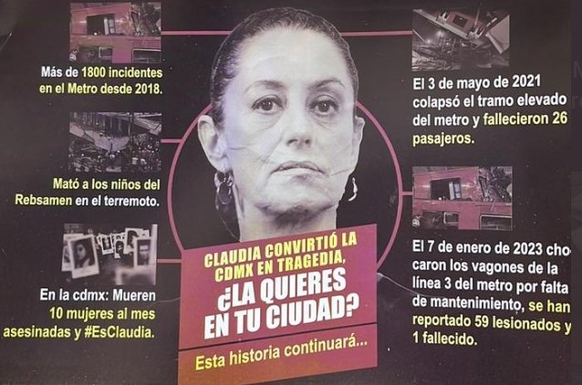 NInculto's tweet photo. @El_Universal_Mx Ella si trabaja, siendo alcaldesa hace el trabajo que el imbécil de @martibatres siendo jefe de gobierno de la cdmx no hace... Claro éste caos es parte del legado de la criminal de claudia la ex #regenta https://t.co/0fMYPDXa7q